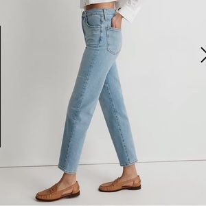 Madewell The Perfect Vintage Straight Jean in Cliffview Wash Size 27 NWT